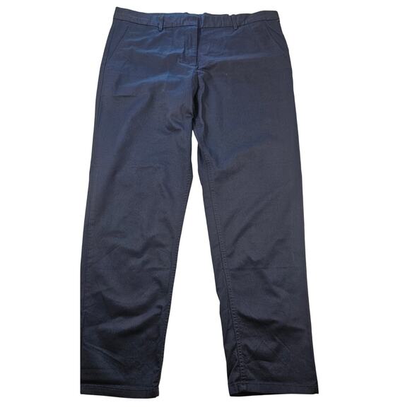 NWT Khakis by Gap Broken In Straight Stretch Chinos 14 R Uniform Navy Pants - Picture 1 of 8